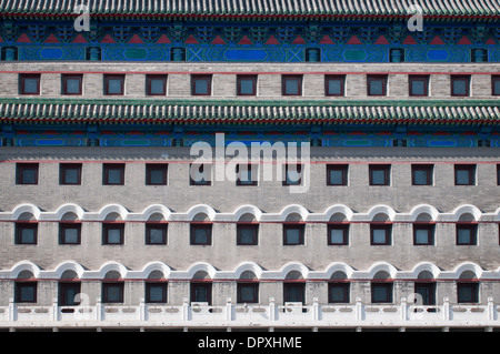 Torre di freccia (Jian Lou) situato nella parte sud di piazza Tiananmen a Pechino in Cina Foto Stock