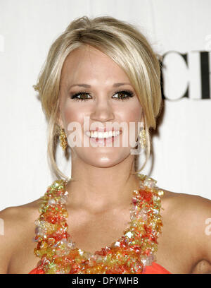 Jan 07, 2009 - Los Angeles, California, Stati Uniti d'America - musicista Carrie Underwood nella Sala Stampa della trentacinquesima edizione annuale di People's Choice Awards tenutosi presso lo Shrine Auditorium. (Credito Immagine: © Lisa O'Connor/ZUMA Press) Foto Stock