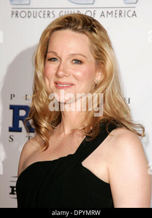 Jan 24, 2009 - Hollywood, California, Stati Uniti d'America - attrice Laura Linney arrivando al ventesimo produttori annuale Guild Awards tenutosi presso la Hollywood Palladium. (Credito Immagine: © Lisa O'Connor/ZUMA Press) Foto Stock