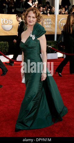 Il 25 gennaio, 2009 - Los Angeles, California, Stati Uniti d'America - MELISSA LEO arriva alla quindicesima Screen Actors Guild Awards presso lo Shrine Auditorium di Los Angeles. (Credito Immagine: © Lisa O'Connor/ZUMA Press) Foto Stock