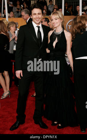 Il 25 gennaio, 2009 - Los Angeles, California, Stati Uniti d'America - JAMES FRANCO arriva alla quindicesima Screen Actors Guild Awards presso lo Shrine Auditorium di Los Angeles. (Credito Immagine: © Lisa O'Connor/ZUMA Press) Foto Stock