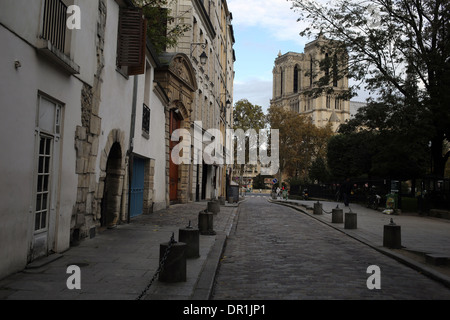 Rue Saint-julien Le pauvre - Quinto arrondissement - Parigi - Francia Foto Stock