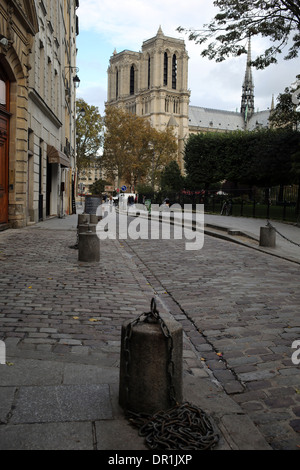 Rue Saint-julien Le pauvre - Quinto arrondissement - Parigi - Francia Foto Stock