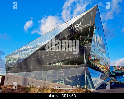 Il cristallo, di proprietà e gestito da Siemens, Royal Victoria Dock, East London, England, Regno Unito Foto Stock