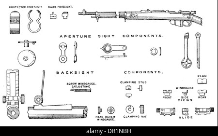 Caricamento del caricabatterie Lee Enfield Foto Stock