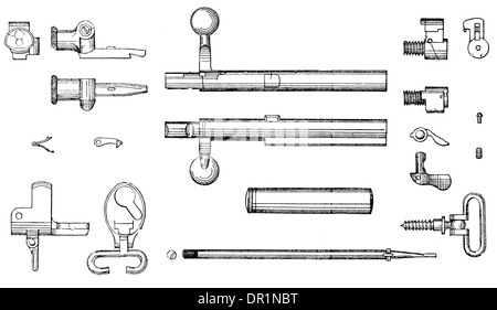 Caricamento del caricabatterie Lee Enfield Foto Stock