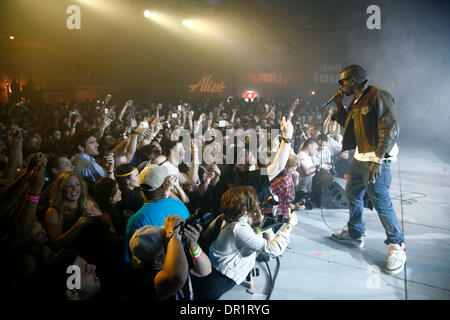 Mar 21, 2009 - Austin, Texas, Stati Uniti d'America - Kanye West esegue a Perez Hilton è una notte in Austin presso il giorno 4 del 2009 SXSW Musica e Media Festival. (Credito Immagine: © Rahav Segev/ZUMA Press) Foto Stock