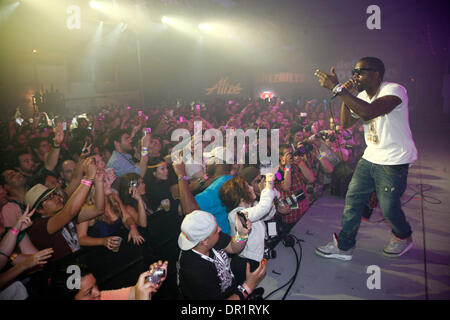 Mar 21, 2009 - Austin, Texas, Stati Uniti d'America - Kanye West esegue a Perez Hilton è una notte in Austin presso il giorno 4 del 2009 SXSW Musica e Media Festival. (Credito Immagine: © Rahav Segev/ZUMA Press) Foto Stock