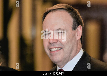 Belfast, Irlanda del Nord. 17 gen 2014 - DUP vice leader, Nigel Dodds Credit: stephen Barnes/Alamy Live News Foto Stock