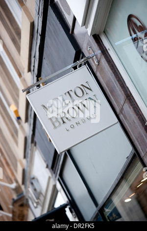 Molton Brown, London Shop segno, Glasgow, Regno Unito Foto Stock