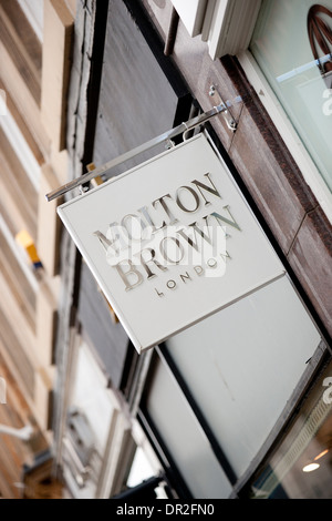 Molton Brown, London Shop segno, Glasgow, Regno Unito Foto Stock