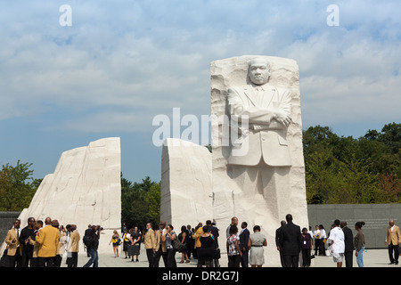 Martin Luther King Jr., il Monumento di Washington, DC Foto Stock