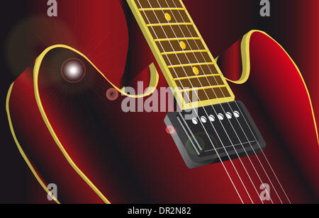 Un classico, tipico jazz e blues guitar. Foto Stock