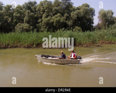 L'Europa, Romania, della Dobrugia, delta del Danubio, Tulcea, navigazione fluviale Foto Stock