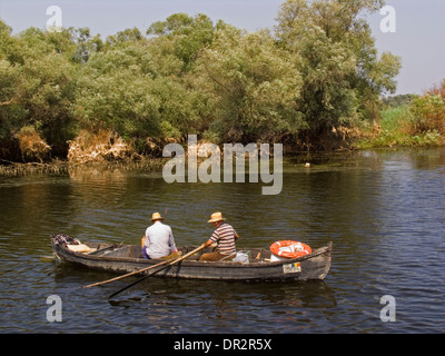 L'Europa, Romania, della Dobrugia, delta del Danubio, Tulcea, pesca Foto Stock