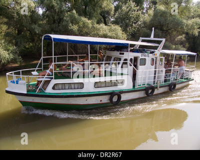 L'Europa, Romania, della Dobrugia, delta del Danubio, Tulcea, navigazione fluviale Foto Stock