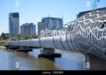 Il Webb ponte sopra il fiume Yarra a Melbourne, Australia Foto Stock