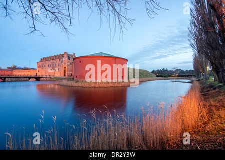 Antica fortezza in Malmo, Svezia, con fossato. Foto Stock