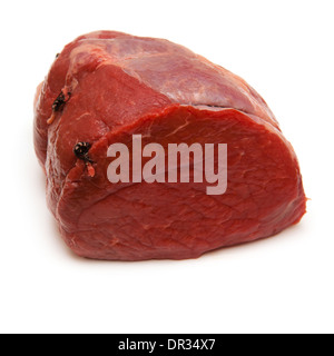 Carni bovine la tostatura giunto (1kg) isolato su una bianca di sfondo per studio. Foto Stock