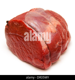 Carni bovine la tostatura giunto (1kg) isolato su una bianca di sfondo per studio. Foto Stock