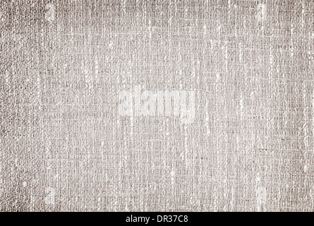Naturale di lino grigio Sfondo intessuto o texture Foto Stock