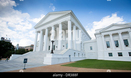 La capitale dello Stato edificio in Richmond Virginia. Foto Stock