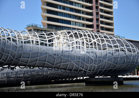 Il Webb ponte sopra il fiume Yarra a Melbourne, Australia Foto Stock