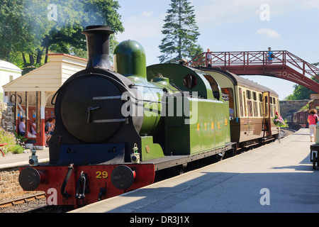 Stazione di Goathland North Yorkshire Moors Railway Goathland Scarborough North Yorkshire Inghilterra Foto Stock