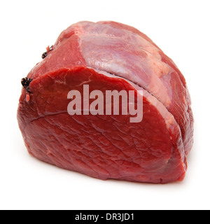 Carni bovine la tostatura giunto (1kg) isolato su una bianca di sfondo per studio. Foto Stock