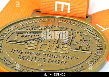 ING New York City Marathon 2013 Medaglia di Finisher Foto Stock