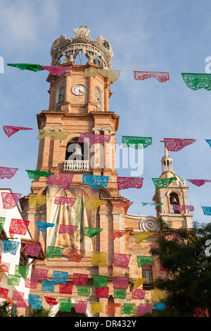 Nostra Signora di Guadalupe Chiesa Parrocchiale - Puerto Vallarta, Jalisco, Messico Foto Stock