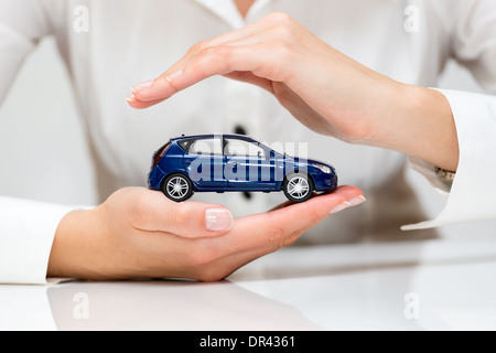 Protezione dell'auto. Il concetto di business. Foto Stock