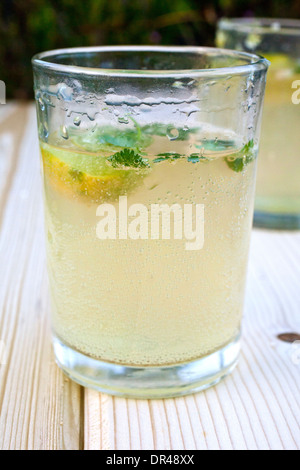 La menta e limonata drink Foto Stock