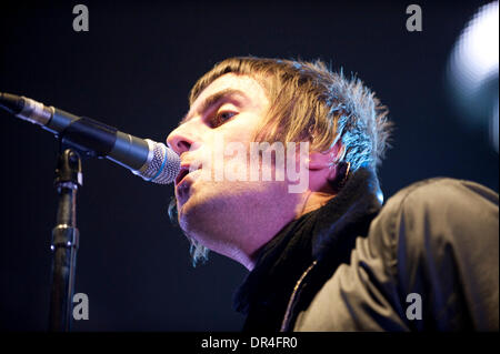 Dic 15, 2008 - Londra, Ontario, Canada - cantante Liam Gallagher degli Oasis esegue durante uno spettacolo al John Labatt Centre di Londra. (Credito Immagine: © Oliver giorno/Southcreek EMI/ZUMA Press) Foto Stock