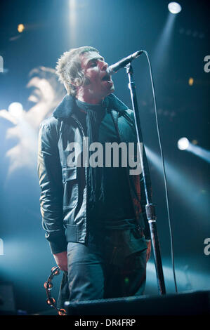 Dic 15, 2008 - Londra, Ontario, Canada - cantante Liam Gallagher degli Oasis esegue durante uno spettacolo al John Labatt Centre di Londra. (Credito Immagine: © Oliver giorno/Southcreek EMI/ZUMA Press) Foto Stock