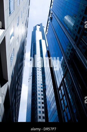 Skyline di Singapore centro business Foto Stock