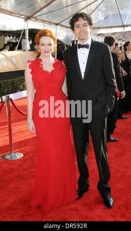 Il 25 gennaio, 2009 - Los Angeles, California, Stati Uniti d'America - XX arriva presso la cooperativa di attori di schermo SAG Awards presso lo Shrine Auditorium. (Credito Immagine: Â© Lora Voight/ZUMA Press) Foto Stock