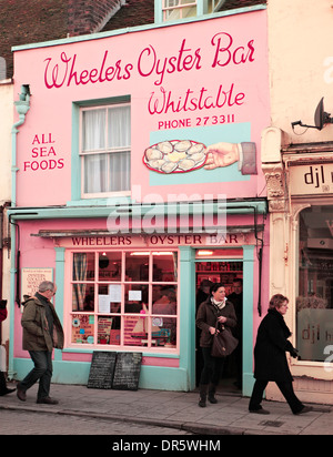 Wheelers Oyster Bar, Whitstable. Foto Stock