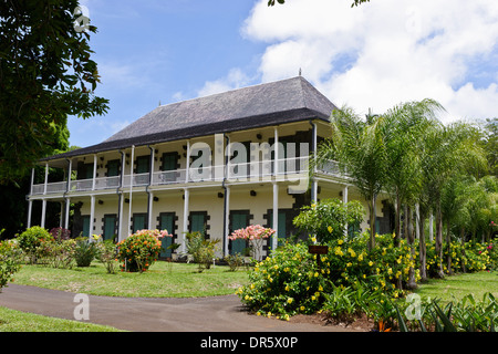Le Chateau de mon Plaisir a Sir Seewoosagur Ramgoolam Botanical Gardens, Pamplemousses, Mauritius. Foto Stock