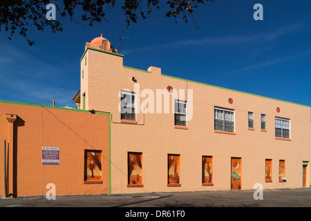 Murales nel centro cittadino di Harlingen, Texas. Foto Stock