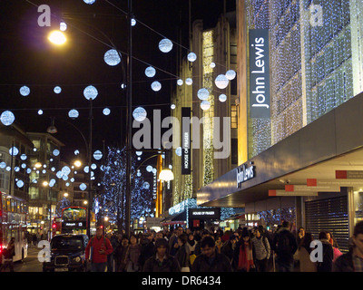 Regno Unito central London w1 oxford street John Lewis department store Foto Stock