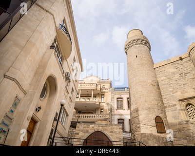 Icheri Sheher (Città Vecchia) di Baku, in Azerbaijan. Foto Stock