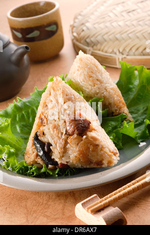 Zongzi (gnocco di riso) Foto Stock