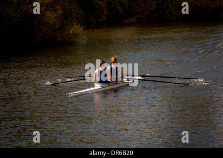 I rematori in doppia scull Foto Stock