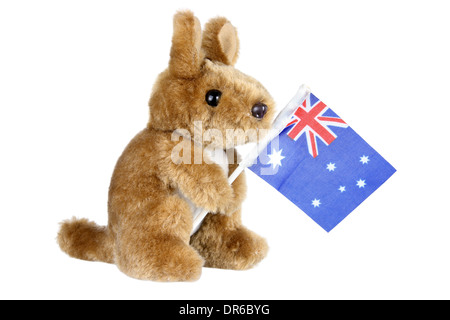 Giocattolo morbido Kangaroo Foto Stock