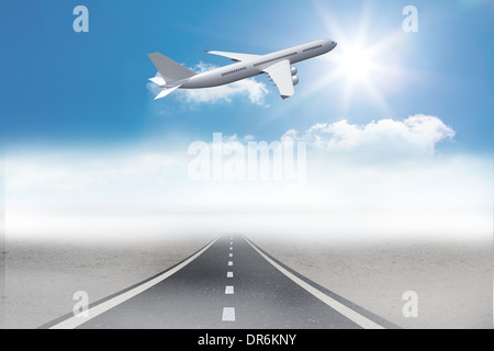 Immagine composita di strada aperta Foto Stock