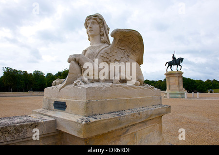 Il castello di Chantilly in Francia Foto Stock