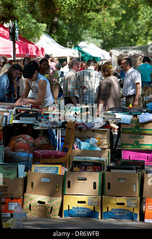 Mercato delle Pulci a Parigi, Francia Foto Stock