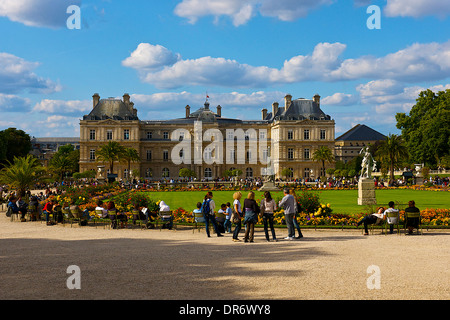 Il palazzo del Lussemburgo a Parigi, Francia Foto Stock