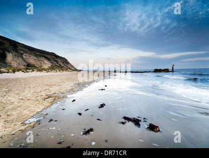 La spiaggia di testa Hengistbury vicino a Bournemouth in Dorset Foto Stock